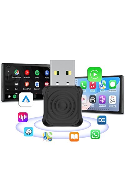 Juloria Adaptor Wireless Carlinkit Mini Ultra – Wireless CarPlay & Android Auto, USB-C, Plug & Play