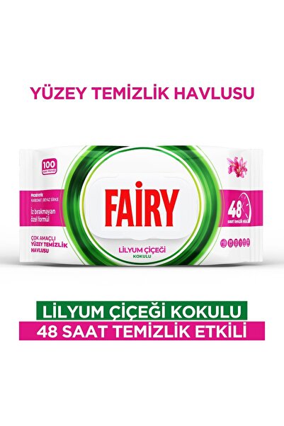 Fairy Șervețele cu oțet și bicarbonat, multisuprafete, 100buc/pachet