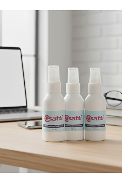 otio 3 Adet Gözlük ve Ekran Temizleme Seti, 100 ml sprey ve 15x18 cm Mikrofib...