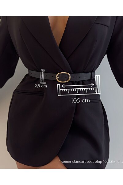 Fiori Oval Tokalı Kadın Pantolon Kemeri, Ceket Kemeri, Elbise Kemeri, Gömlek Kemeri