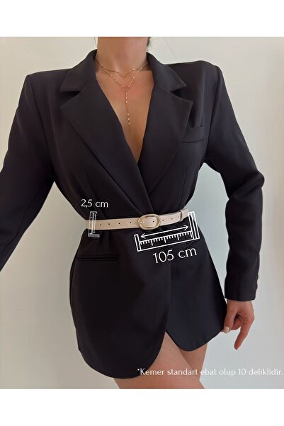 Fiori Dámský kalhotový pásek, pásek do bundy, pásek na šaty, pásek do košile s oválnou přezkou