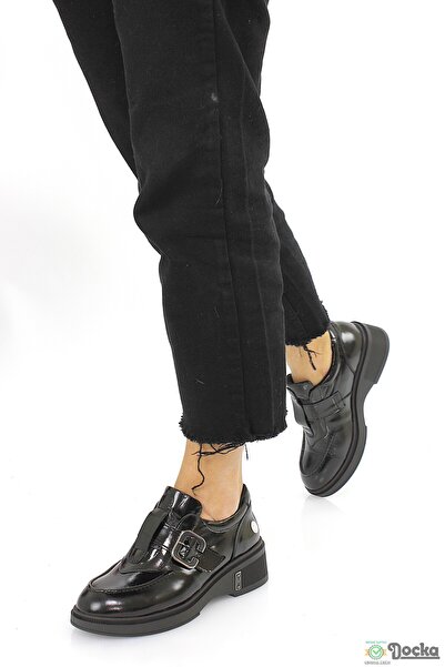 Mammamia Kadın Spor Tarz Bağcıksız Ortopedik Hakiki Deri Kışlık Ayakkabı M26/...