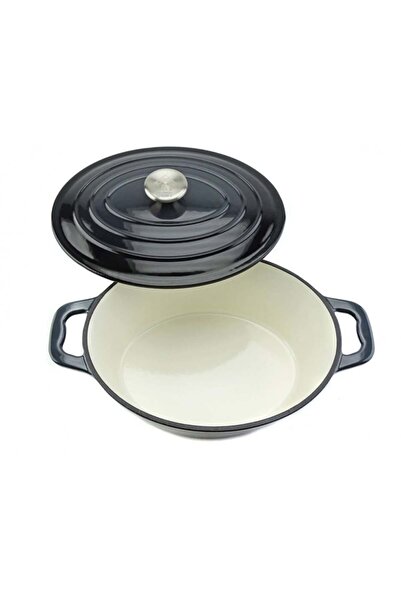 Carl Schmidt Sohn Enameled cast iron pot with lid, 7.7L – Carl Schmidt Sohn 075262, gray, 36x27.8 cm, oven + induction