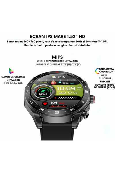 LEDASSE Ceas inteligent ®, 2 în 1 cu căști wireless incluse