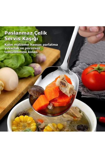 Raakmadezanmir 1 Stainless Steel Serving Presentation Spoon