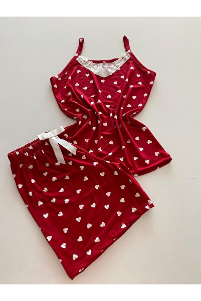 Lady Queen Ring Viscose Shorts Pajama Set