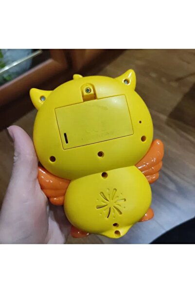 TOYFEST Hayvan Sesleri Çıkaran Işıklı Müzikli Baykuş Modelli Interaktif Bebek Eğitici Tuşlu Oyuncak - Sarı