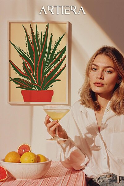 HİGUERA Maximalist Flowers - Πίνακας Κουζίνας με Ξύλινο Πλαίσιο, Διακόσμηση Κ...