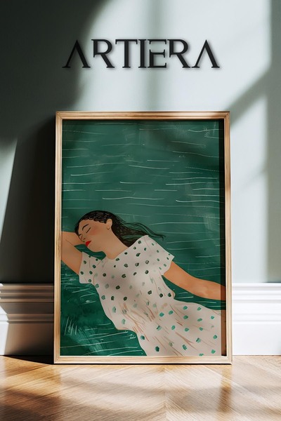 HİGUERA Φιγούρα ήρεμης γυναίκας Αφηρημένο γυναικείο πορτρέτο Σύγχρονη τέχνη Ζ...