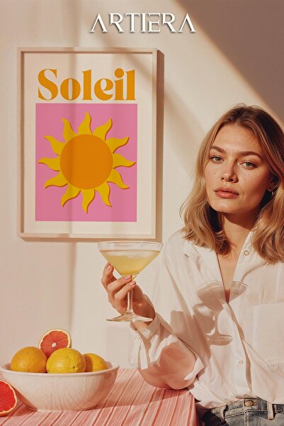 HİGUERA Τυπογραφία Μοντέρνα Μεσογειακή Ιταλική Ζωγραφική Κουζίνας με Ξύλινο Π...