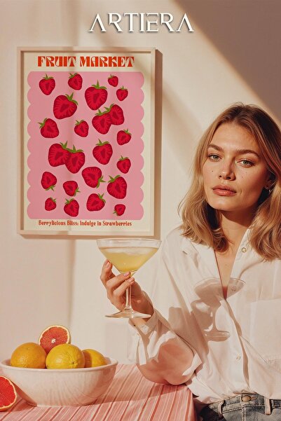 HİGUERA Fruits - Μοντέρνο μεσογειακό ιταλικό στυλ Ξύλινο τραπέζι κουζίνας, Δι...