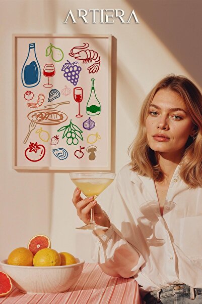 HİGUERA Μοντέρνα Τραπεζαρία - Τραπέζι κουζίνας με ξύλινο πλαίσιο μεσογειακού ...