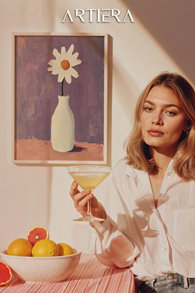 HİGUERA Maximalist Flowers - Πίνακας Κουζίνας με Ξύλινο Πλαίσιο, Διακόσμηση Κ...