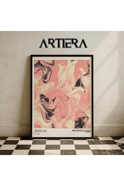 HİGUERA Jiko-Ai Self-Love – Μοντέρνα Ιαπωνική Τέχνη Σολομός Μαρμάρινο Μοτίβο ...