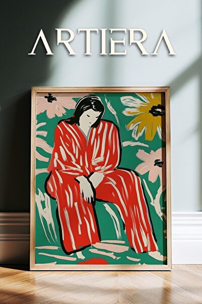 HİGUERA Henri Matisse (1869-1954) Γυναικείο πορτρέτο σε στυλ ελαιογραφίας Μον...