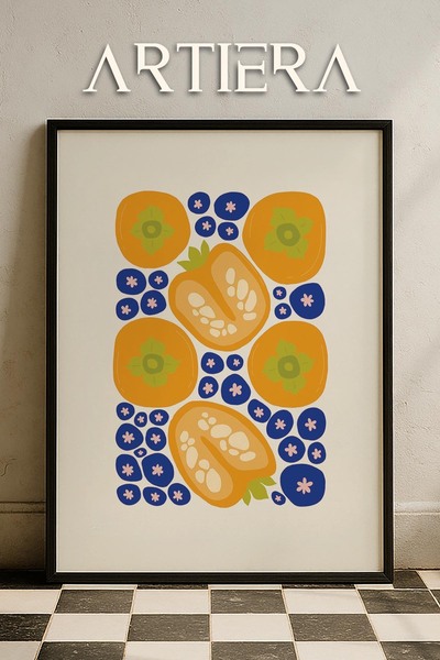 HİGUERA Fruits - Μοντέρνο μεσογειακό ιταλικό στυλ Ξύλινο τραπέζι κουζίνας, Δι...