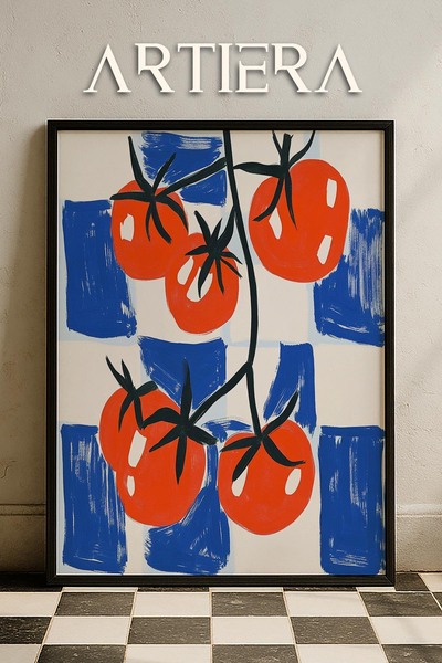 HİGUERA Λαχανικά - Μεσογειακό ιταλικό στυλ Ξύλινο Πίνακας Κουζίνας, Διακόσμησ...