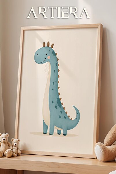 HİGUERA Χαριτωμένο μπλε δεινόσαυρος μινιμαλιστικός αγοράκι Διακόσμηση παιδικο...