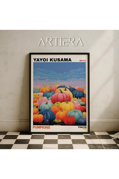 HİGUERA Yayoi Kusama Διάσημος Ζωγράφος Πολύχρωμος Μοντέρνος Vintage Ζωγραφική...