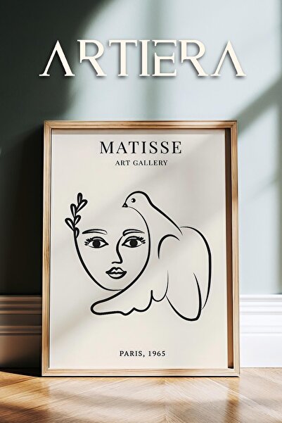 HİGUERA Matisse Paper Cuttings Picasso Abstract Γυναικεία σιλουέτα και πουλί ...