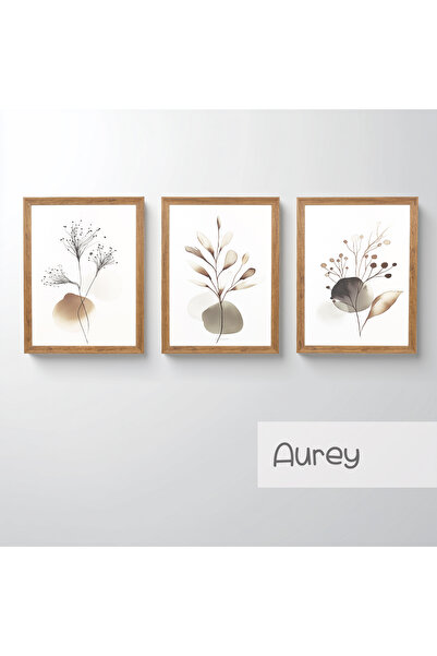 Ahsen resim çerçeve Set de 3 tablouri înrămate - Picturi abstracte pentru dec...