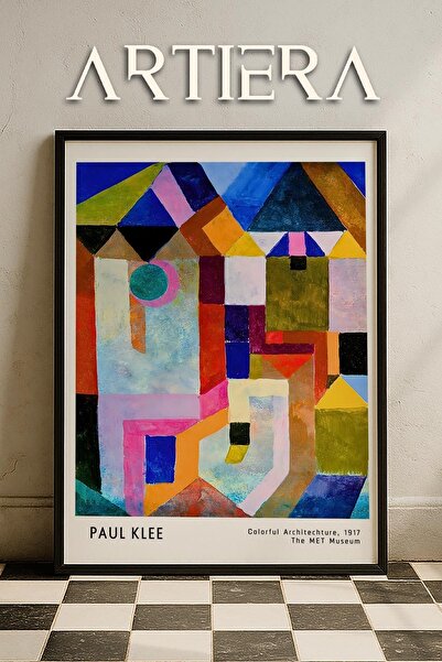 HİGUERA Paul Klee (1879-1940) Έγχρωμη Αρχιτεκτονική 1917 Ακουαρέλα Ζωγραφική ...