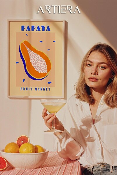 HİGUERA Fruits - Μοντέρνο μεσογειακό ιταλικό στυλ Ξύλινο τραπέζι κουζίνας, Δι...