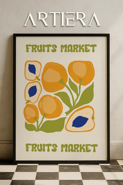 HİGUERA Fruits - Μοντέρνο μεσογειακό ιταλικό στυλ Ξύλινο τραπέζι κουζίνας, Δι...