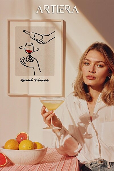 HİGUERA Τυπογραφία Μοντέρνα Μεσογειακή Ιταλική Ζωγραφική Κουζίνας με Ξύλινο Π...