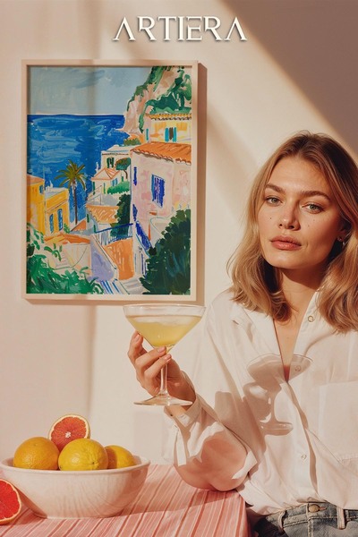 HİGUERA Amalfi Μοντέρνο Μεσογειακό Ιταλικό Στιλ Ξύλινο Τραπέζι Κουζίνας, Διακ...