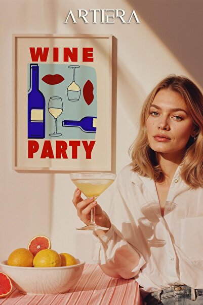 HİGUERA Τυπογραφία Μοντέρνα Μεσογειακή Ιταλική Ζωγραφική Κουζίνας με Ξύλινο Π...