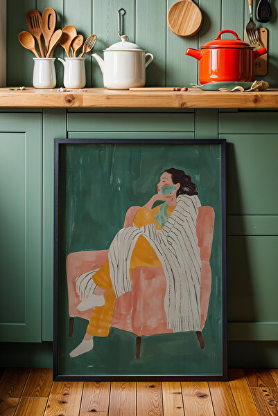 HİGUERA Επιτοίχια ζωγραφική κουζίνας με θέμα τον τουρκικό καφέ και το βιβλίο ...