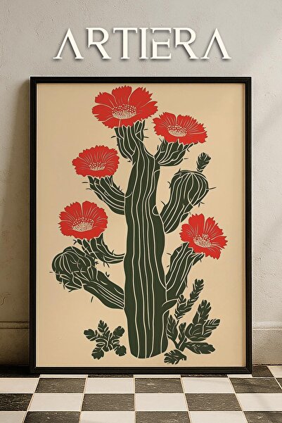 HİGUERA Maximalist Flowers - Πίνακας Κουζίνας με Ξύλινο Πλαίσιο, Διακόσμηση Κ...