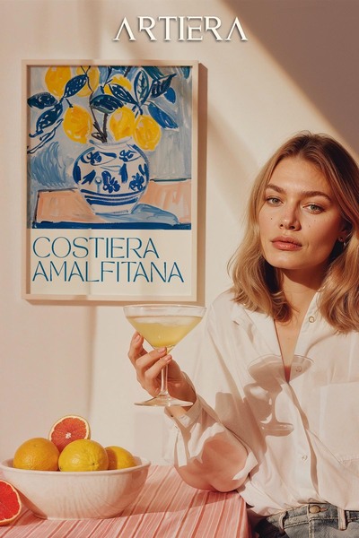 HİGUERA Amalfi Μοντέρνο Μεσογειακό Ιταλικό Στιλ Ξύλινο Τραπέζι Κουζίνας, Διακ...