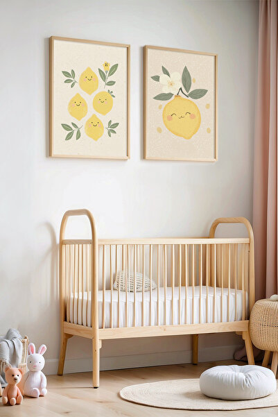 HİGUERA Smiling Cute Lemons - Πίνακας παιδικού δωματίου και βρεφικού δωματίου...