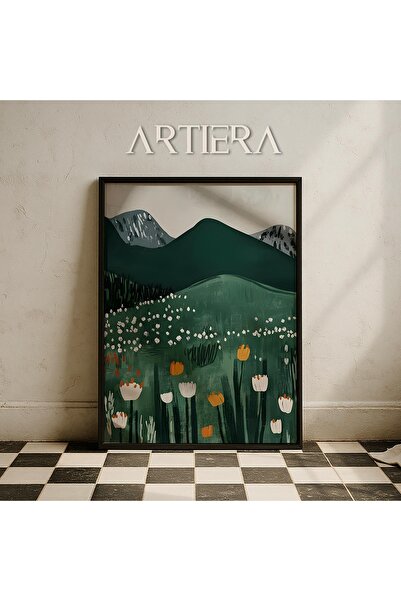 HİGUERA Χορευτική φιγούρα σε καφέ ριγέ φόρεμα Αφηρημένο γυναικείο πορτρέτο ζω...