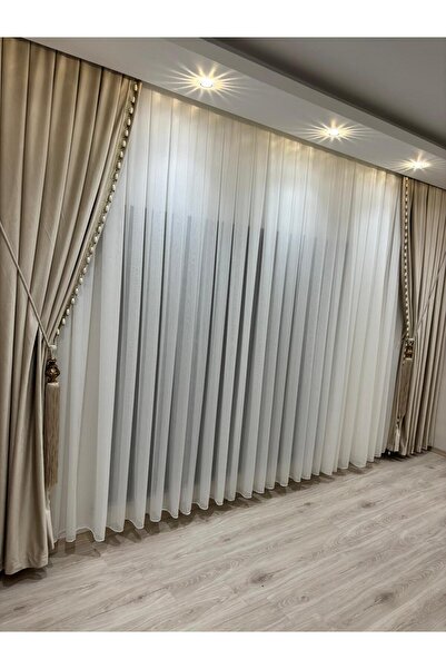 GACALLAR HOUSE PREMİUM BAMBU ŞANTUKLU AĞIR GRAMAJLI 1/3 SIK KAT PİLELİ ÜTÜ İSTEMEYEN DÖKÜMLÜ ÖZEL ÜRETİM