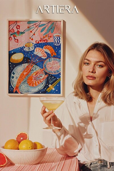 HİGUERA Ψάρια - Μεσογειακό ιταλικό στυλ Ξύλινο Πίνακας Κουζίνας, Διακόσμηση Κ...