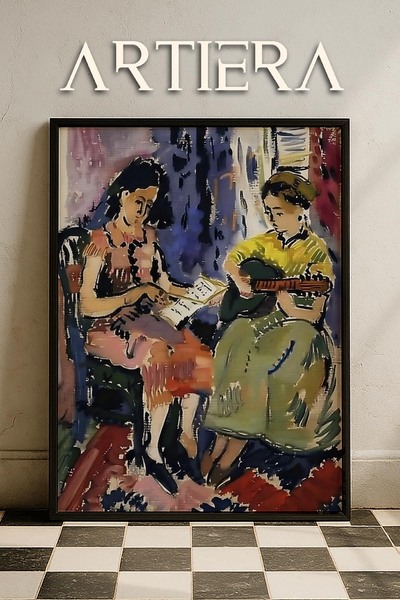 HİGUERA Henri Matisse (1869-1954) Εμπνευσμένη ελαιογραφία σε στυλ μοντέρνας φ...