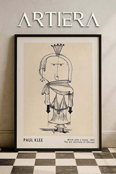 HİGUERA Paul Klee (1879-1940) Σκαλιστή μάγισσα 1922 Ακουαρέλα Ζωγραφική τοίχο...