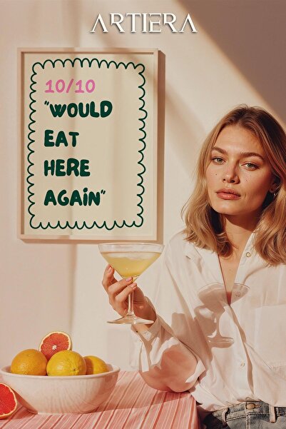 HİGUERA Τυπογραφία Μοντέρνα Μεσογειακή Ιταλική Ζωγραφική Κουζίνας με Ξύλινο Π...