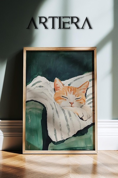 HİGUERA Μινιμαλιστική αφηρημένη ζωγραφική τοίχου με ξύλινο πλαίσιο στο σαλόνι