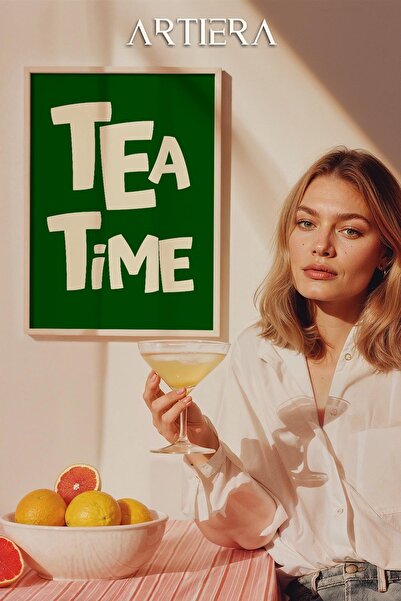 HİGUERA Τυπογραφία Μοντέρνα Μεσογειακή Ιταλική Ζωγραφική Κουζίνας με Ξύλινο Π...