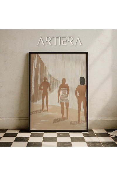 HİGUERA Σύγχρονη μινιμαλιστική τέχνη αφηρημένες ανθρώπινες φιγούρες και γραμμ...