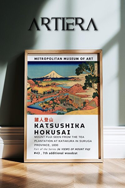HİGUERA Katsushika Hokusai Διάσημος ζωγράφος Vintage Japandi Art Ζωγραφική το...