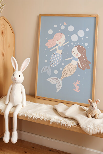 HİGUERA Land of the Sea Girls - Πίνακας παιδικού και βρεφικού δωματίου με φυσ...