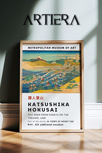 HİGUERA Katsushika Hokusai Διάσημος ζωγράφος Vintage Japandi Art Ζωγραφική το...