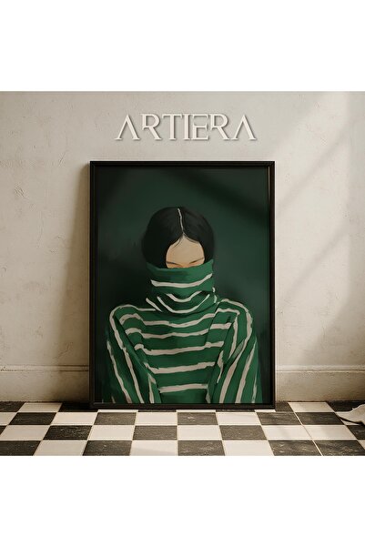 HİGUERA Εσωτερικό γυναικείο πορτρέτο Αφηρημένη σύγχρονη τέχνη Ζωγραφική τοίχο...