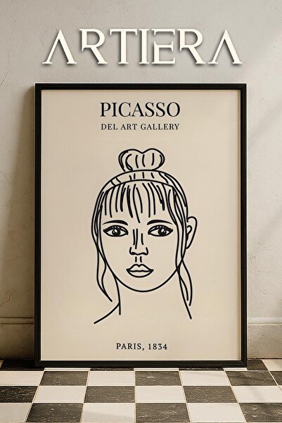 HİGUERA Matisse Paper Cuttings Minimalist Line Art Αισθητικό Γυναικείο Πορτρέ...