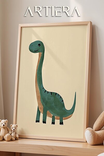 HİGUERA Χαριτωμένο πράσινο θέμα δεινοσαύρων κρέμα με φόντο Διακόσμηση παιδικο...